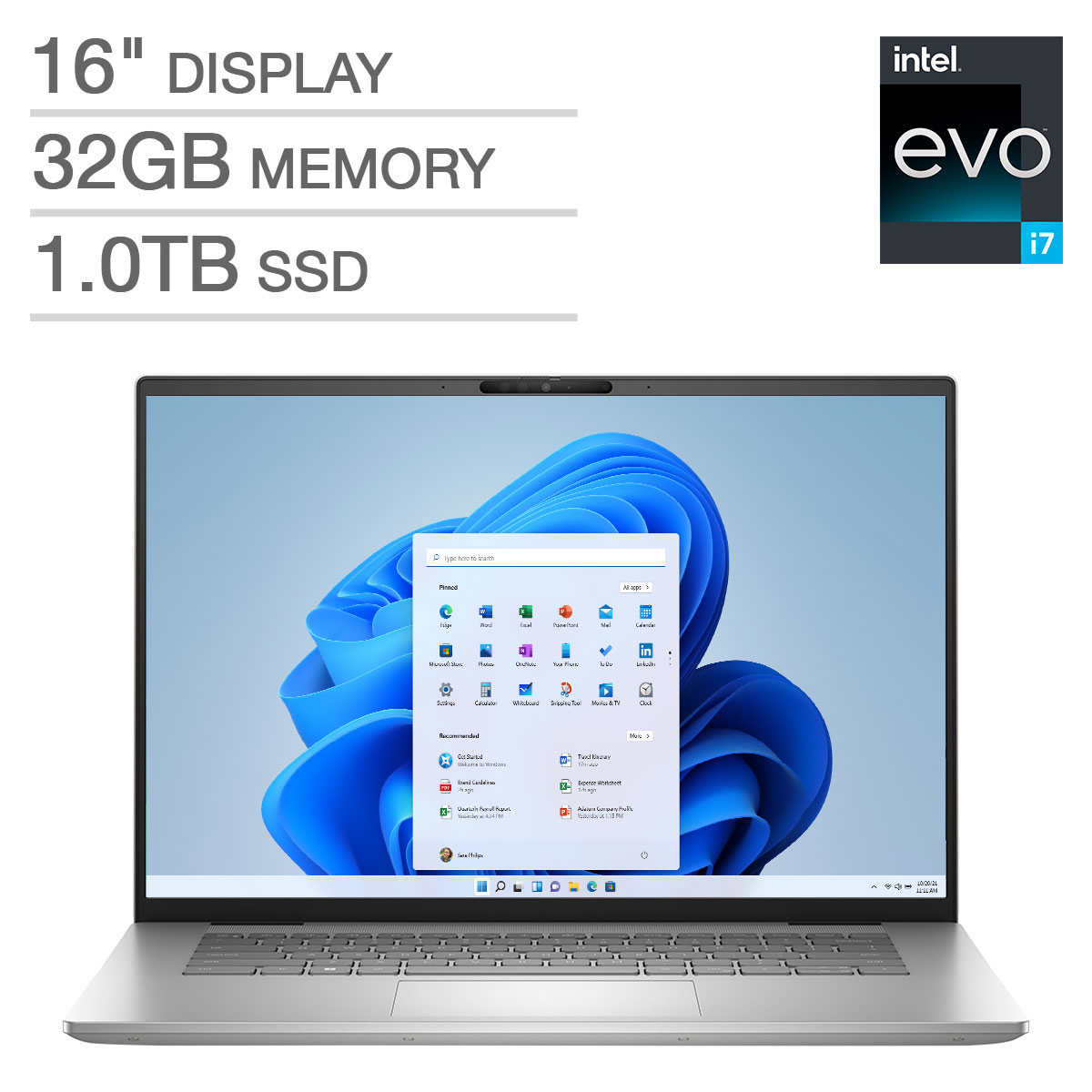 Dell Inspiron Plus 16" Intel Evo Platform Laptop - 13th Gen Intel Core i7-13700H - 2.5K (2560 x 1600) Display - Windows 11