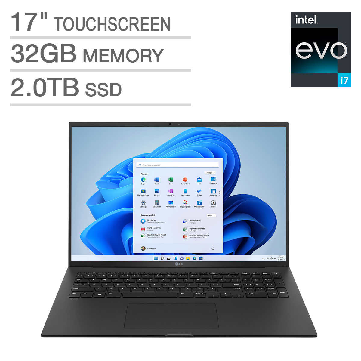 LG gram 17" Intel EVO Platform Touchscreen Laptop - 13th Gen Intel Core i7-1360P - WQXGA (2560 x 1600) - Windows 11