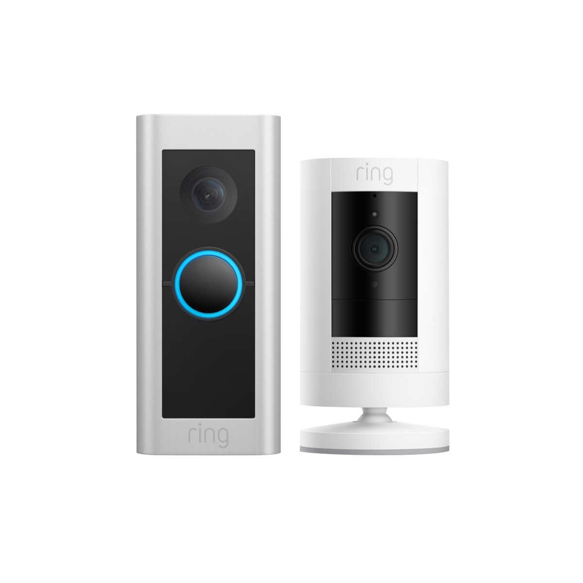 Ring Wired Doorbell Pro (2021 release) and Ring Stick up Cam Security Bundle