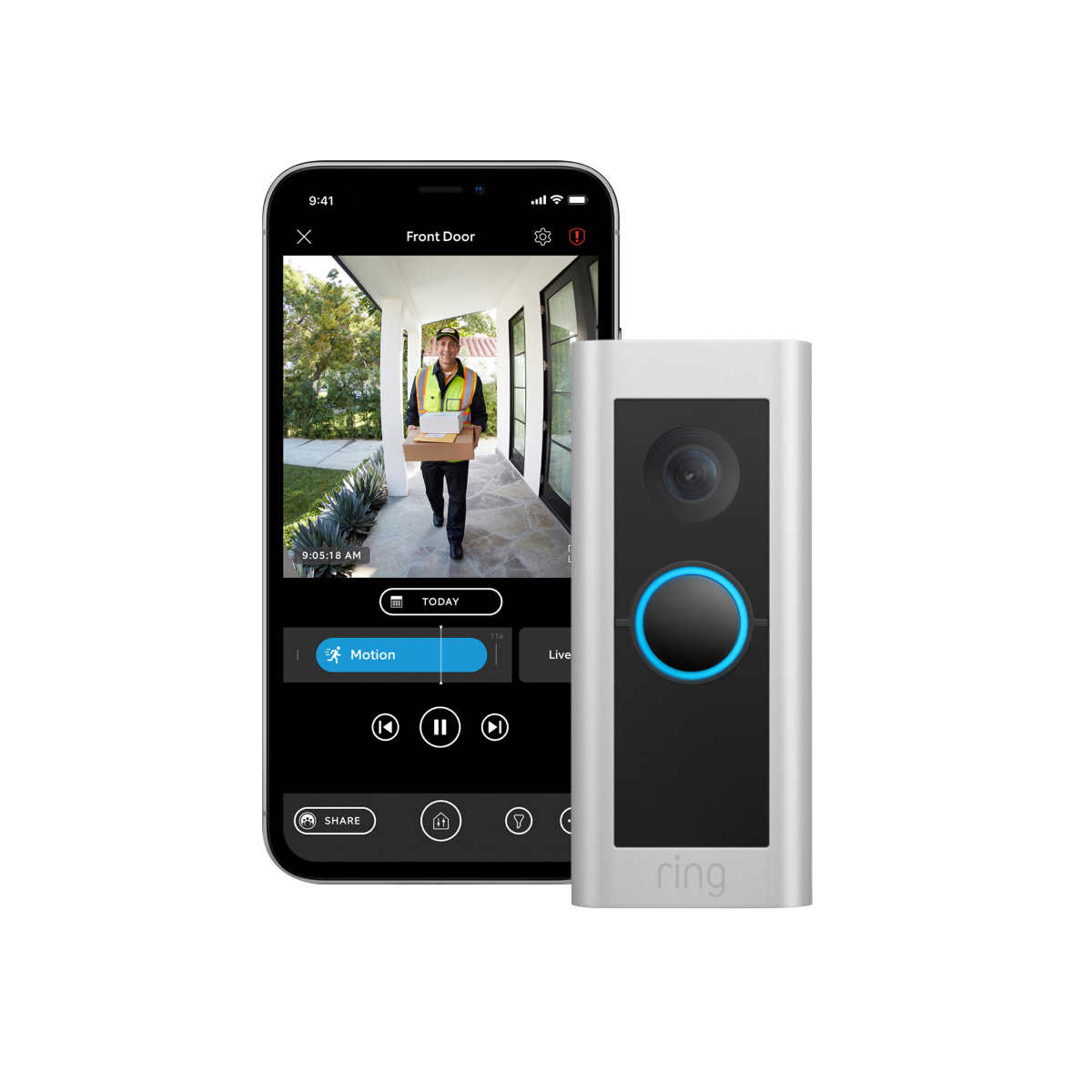 Ring Wired Doorbell Pro (2021 release) and Ring Stick up Cam Security Bundle